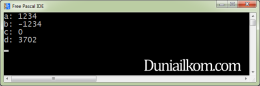 Pengertian Dan Cara Penggunaan Tipe Data Integer Pascal Duniailkom