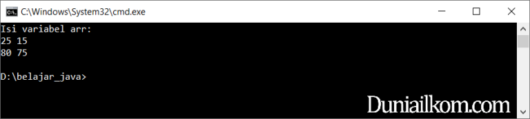 Tutorial Belajar Java Cara Membuat Array Dimensi