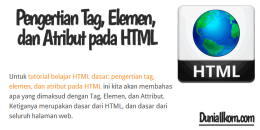 Belajar HTML Dasar Pengertian Tag Elemen Dan Atribut Pada HTML | Duniailkom