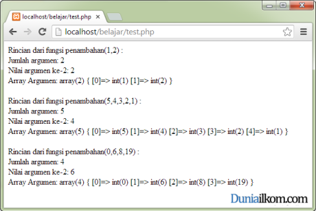 Contoh Cara Pembuatan Dan Penggunaan Variable Parameter Fungsi PHP ...