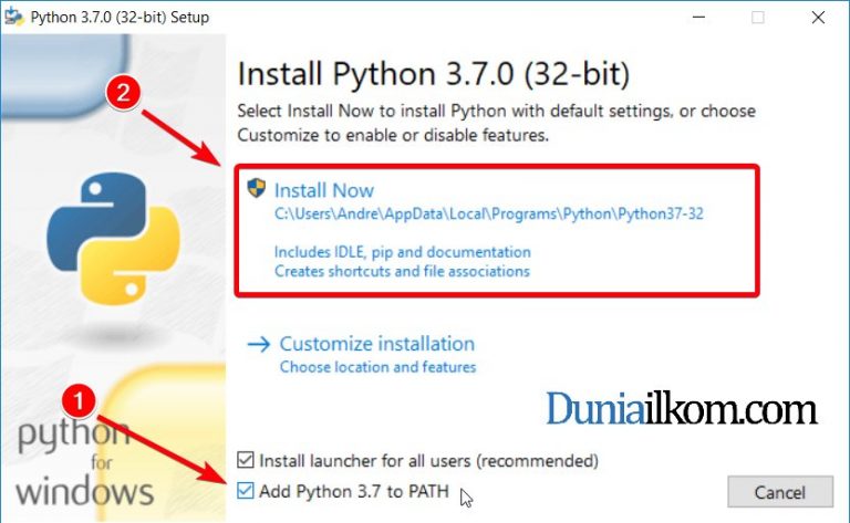 Cara Mendownload Dan Menginstall Python | Duniailkom